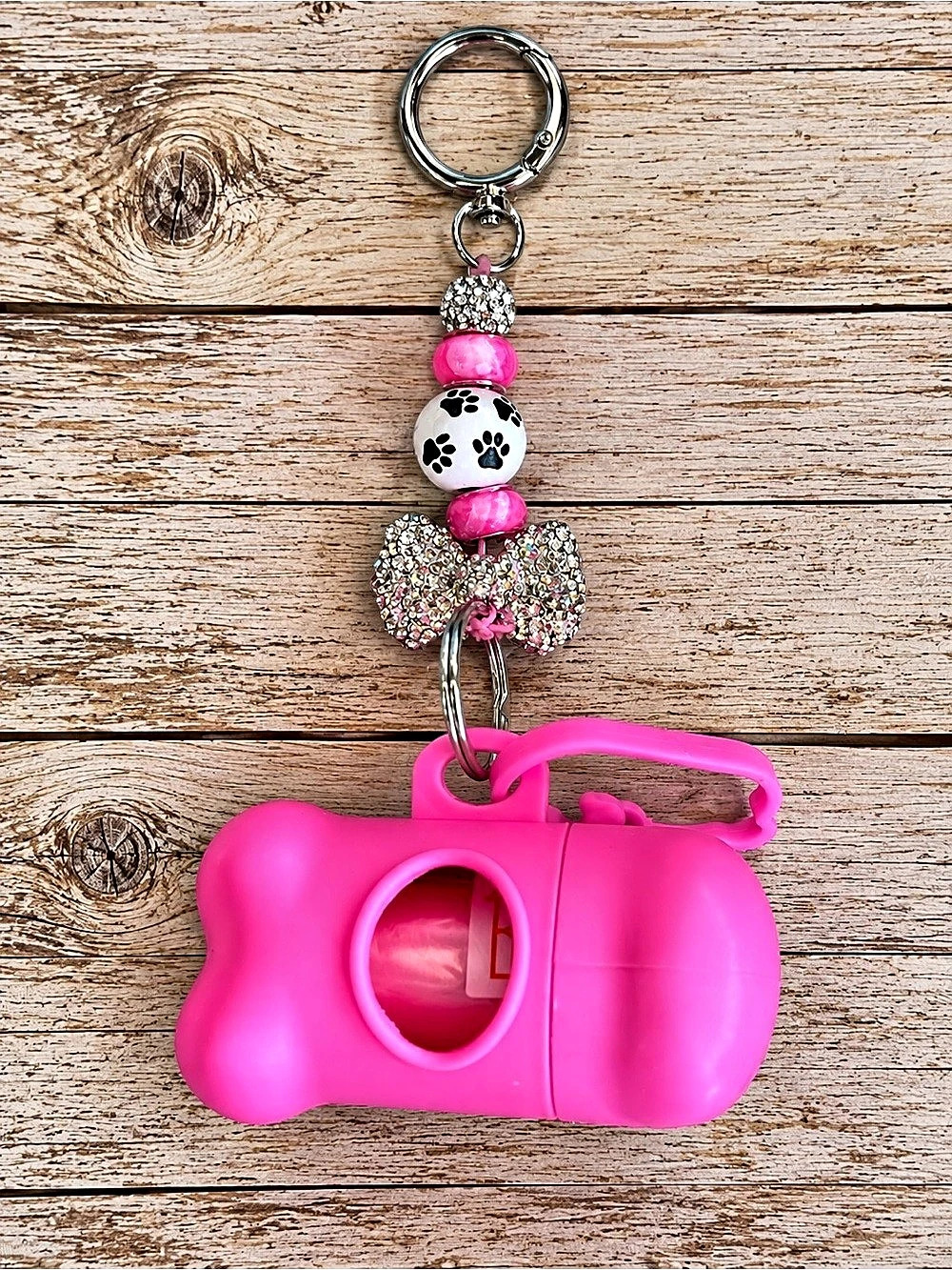 Pink Pet Doggy Bag Holder Case